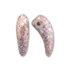 Tooth 6x16mm White Trcta Prpl-25bds/st 6st/bg