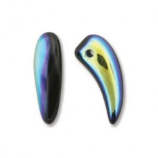 Tooth 6x16mm Jet Ab-25bds/st 6st/bg