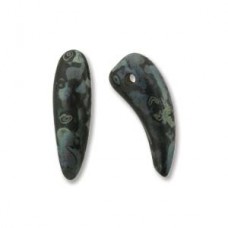 Tooth 6x16mm Jet Mat/picasso-25bds/st 6st/bg