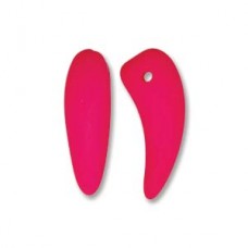Tooth 6x16mm Neon Pink 25 Bds/st- 6st/bg