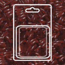 Tw Bgl 2x6mm Miyuki Appx 13gm/cd Dyed Tr Cranberry (1716)