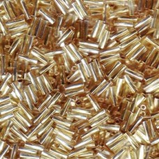 Twisted Bugle 2x6mm S/l Clear/ Lt Topaz-250 Gm (3931)