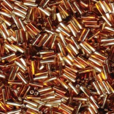 Twisted Bugle 2x6mm S/l Lt.yellow/dk Topaz-250 Gm (3936)