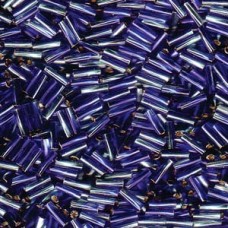Twisted Bugle 2x6mm S/l Aqua/ Cobalt-250 Gm (3939)