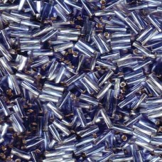 Twisted Bugle 2x6mm S/l Clear/ Lt Sapphire-250 Gm (3940)