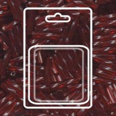 Twisted Bugle 2.7x12mm Dyed Tr Cranberry-aprx 13gm/cd (1716)
