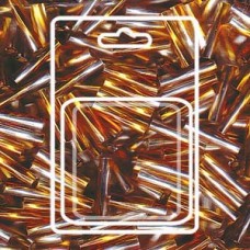 Twisted Bugle 2.7x12mm S/l Clear/ Topaz-aprx 13gm/cd (3932)