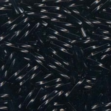 Tw Bgl 2.7x12mm Miyuki 250 Grm Black (401)