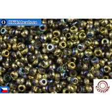 COTOBE Beads CZ 11/0 Half Gold Etched Rainbow (04007)