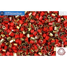 COTOBE Beads рубка 11/0 Brick-red and Gold 05070 100гр