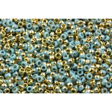 COTOBE Beads Turquoise and Gold (J014) 11/0