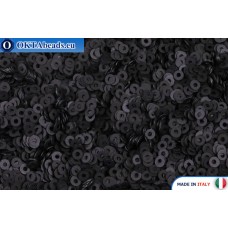 Итальянские плоские пайетки 2мм Nero Satinati (996W)