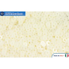 Итальянские плоские пайетки 3мм Bianco Avorio Opaline (1024)