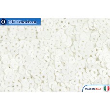 Итальянские плоские пайетки 3мм Bianco Satinati (176W)