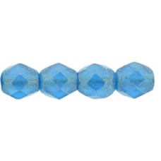 DG-3 Граненые Бусины 4мм Sueded Gold Capri Blue (S6C60080) - 1200шт