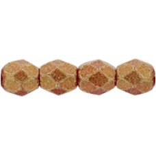 DG-3 Граненые Бусины 4мм Sueded Gold Ruby (S6C90080) - 1200шт