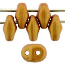 DG-7 SuperDuo бусины 5х2мм Gold Shine - Amber (24104AL) - 100гр