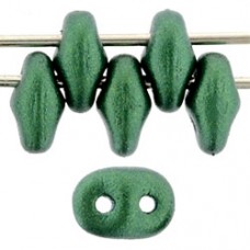 DG-7 SuperDuo бусины 5х2мм Gold Shine - Emerald (24105AL) - 100гр