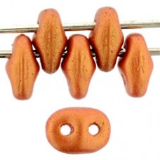 DG-7 SuperDuo бусины 5х2мм Gold Shine - Burnt Orange (24106AL) - 100гр