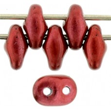 DG-7 SuperDuo бусины 5х2мм Metalust - Lipstick Red (24209JT) - 100гр