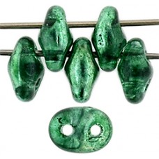 DG-7 SuperDuo бусины 5х2мм Mirror - Green (S25580CR) - 100гр DG-7 SuperDuo бусины 5х2мм Mirror - Green (S25580CR) - 100гр