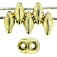 DG-7 SuperDuo бусины 5х2мм Polished Brass (26440CR) - 100гр DG-7 SuperDuo бусины 5х2мм Polished Brass (26440CR) - 100гр