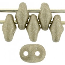 DG-7 SuperDuo бусины 5х2мм Satin Metallic Khaki (29416AL) - 100гр