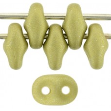 DG-7 SuperDuo бусины 5х2мм Satin Metallic Chartreuse (29482AL) - 100гр