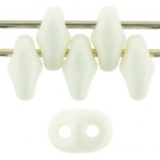 DG-7 SuperDuo бусины 5х2мм Saturated White (29571AL) - 100гр