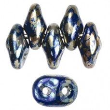 DG-7 SuperDuo бусины 5х2мм Opaque Blue - Rembrandt (RB33050) - 100гр