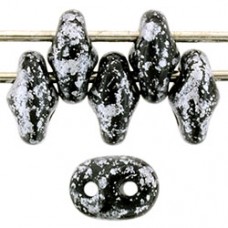 DG-7 SuperDuo бусины 5х2мм Tweedy Silver (45702JT) - 100гр