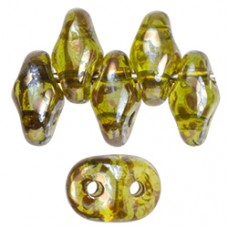 DG-7 SuperDuo бусины 5х2мм Olivine - Rembrandt (RB50230) - 100гр