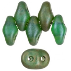 DG-7 SuperDuo бусины 5х2мм Matte - Emerald - Rembrandt (MRB50720) - 100гр