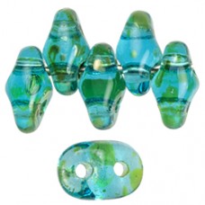 DG-7 SuperDuo бусины 5х2мм Aquamarine - Rembrandt (RB60020) - 100гр DG-7 SuperDuo бусины 5х2мм Aquamarine - Rembrandt (RB60020) - 100гр