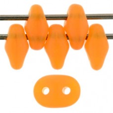 DG-7 SuperDuo бусины 5х2мм Matte - Opal Orange (M81250) - 100гр