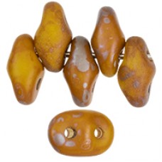 DG-7 SuperDuo бусины 5х2мм Matte - Opaque Yellow - Rembrandt (MRB83120) - 100гр