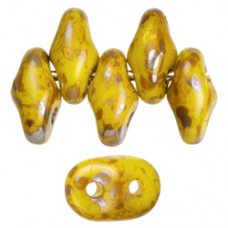 DG-7 SuperDuo бусины 5х2мм Opaque Yellow - Rembrandt (RB83120) - 100гр