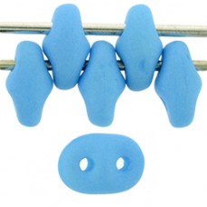 DG-7 SuperDuo бусины 5х2мм Saturated Neon Baby Blue (92626AL) - 100гр