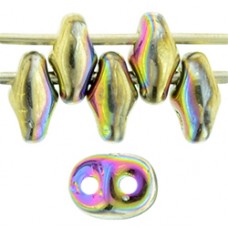 DG-7 SuperDuo бусины 5х2мм California Green (98549CR) - 100гр