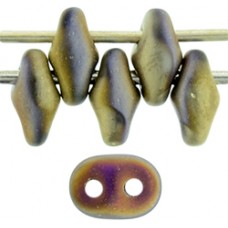 DG-7 SuperDuo бусины 5х2мм Matte - California Violet (98845CR) - 100гр