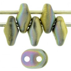 DG-7 SuperDuo бусины 5х2мм Matte - California Green (98849CR) - 100гр