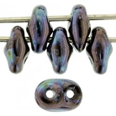 DG-7 SuperDuo бусины 5х2мм Nebula - Jet (S7C23980) - 100гр