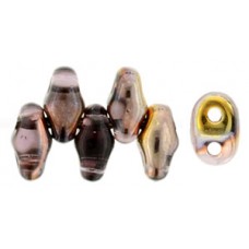 DG-7 MiniDuo бусины 5х2мм Copper - Amethyst (C20060) - 50гр