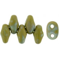 DG-7 MiniDuo бусины 5х2мм Matte Nebula - Opaque Olivine (S8C53410) - 50гр