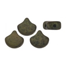 DG-8 Ginkgo бусины 7,5х7,5мм Matte - Luster - Metallic Olivine (MLK23980) - 50гр