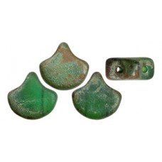 DG-8 Ginkgo бусины 7,5х7,5мм Matte - Emerald - Rembrandt (MRB50720) - 50гр