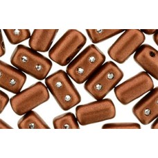 DG-7 Rulla бусины 3х5мм Matte - Metallic Dk Copper (K01750) - 100гр