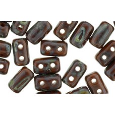 DG-7 Rulla бусины 3х5мм Opaque Umber - Picasso (T13600) - 100гр