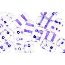 DG-7 Rulla бусины 3х5мм Crystal - Violet Neon-Lined (44520CR) - 100гр