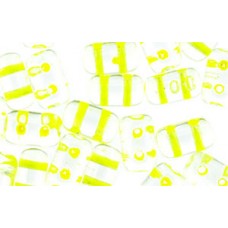 DG-7 Rulla бусины 3х5мм Crystal - Yellow Neon-Lined (44580CR) - 100гр